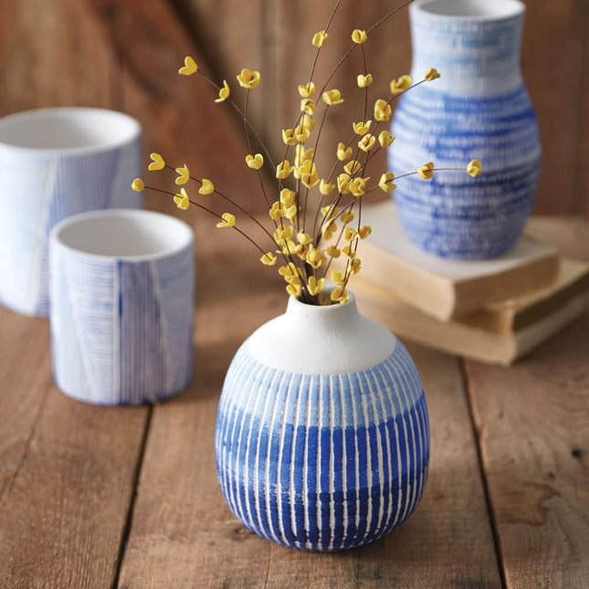 CTW Home Collection 530525 Blue Lagoon Bud Vase, 7-inch Height