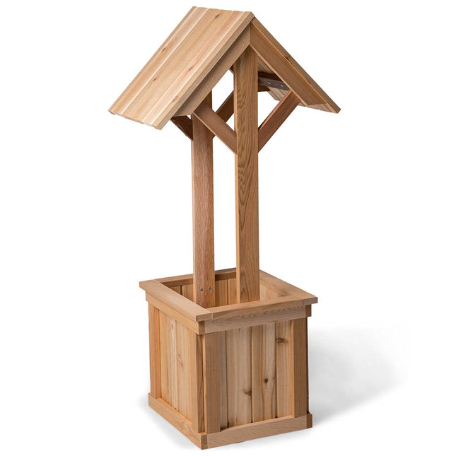 All Things Cedar Wishing Well Planter Box (4-Ft)