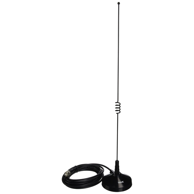 Tram 1185-BNC Amateur Dual-Band Magnet Antenna with BNC-Male Connector Black 18.75in. x 5.30in. x 2.00in.