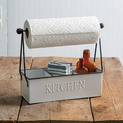CTW Home Collection 370400 Kitchen Multi-Use Metal Caddy, 12-inch Width (1)