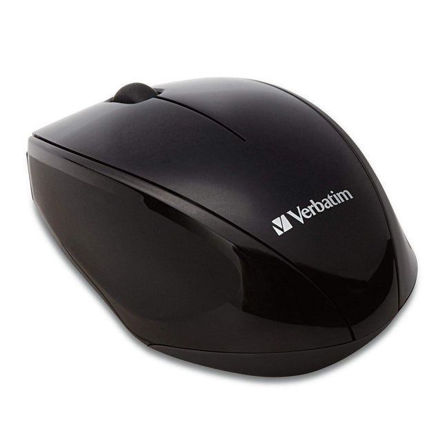 Verbatim Wireless Multi-Trac Mouse 2.4GHz with Nano Receiver - Ergonomic, Blue LED, Portable Mouse for Mac and Windows - Black (97992), 1 Count (Pack of 1)