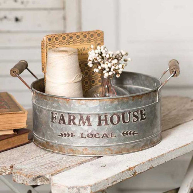 Farm House Local Round Bin