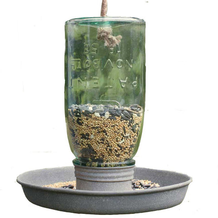 Hanging Mason Jar Bird Feeder (1)
