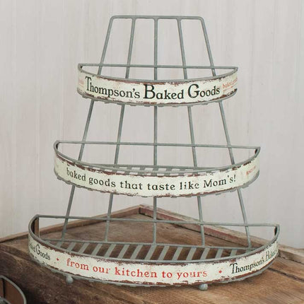 Vintage Wire Baking Rack Stand Industrial Thompson's Baked Goods Rack (Large)
