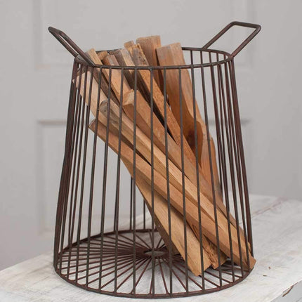 CTW Home Collection Farmhouse Basket, 9 inch Height