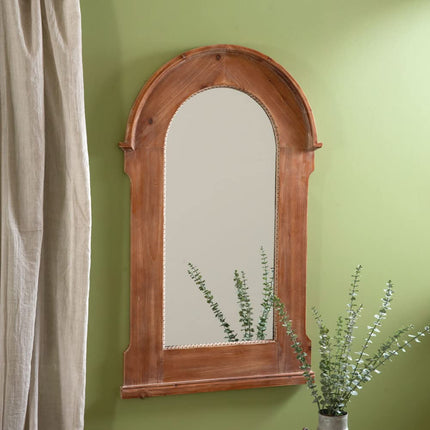 CTW Home Collection 530469 Full Length Arched Wood Mirror, 52-inch Height