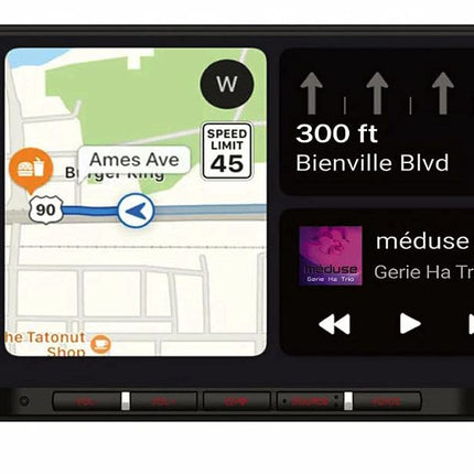 Dual DCPA701 7-Inch Double-DIN In-Dash Digital Media Receiver with Bluetooth, Android Auto, and Wired Apple CarPlay