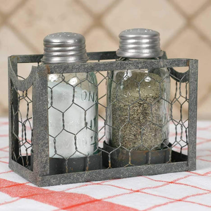 Chicken Wire Salt and Pepper Holder