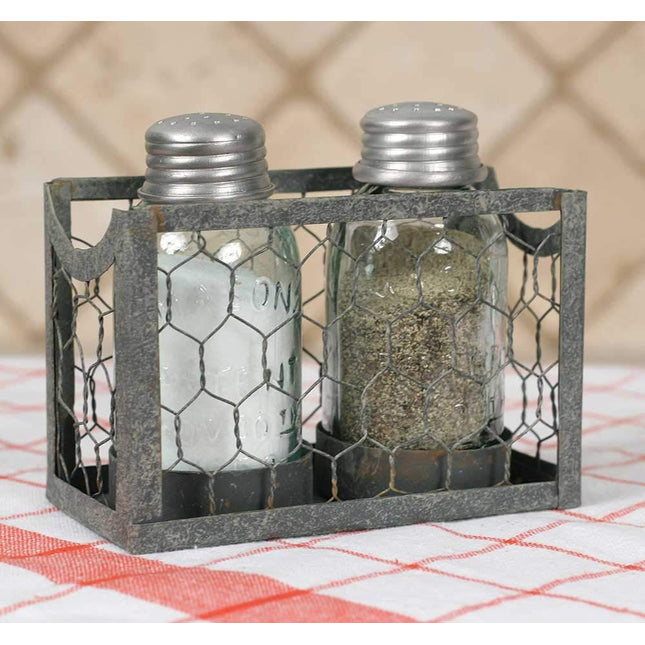 Chicken Wire Salt and Pepper Holder