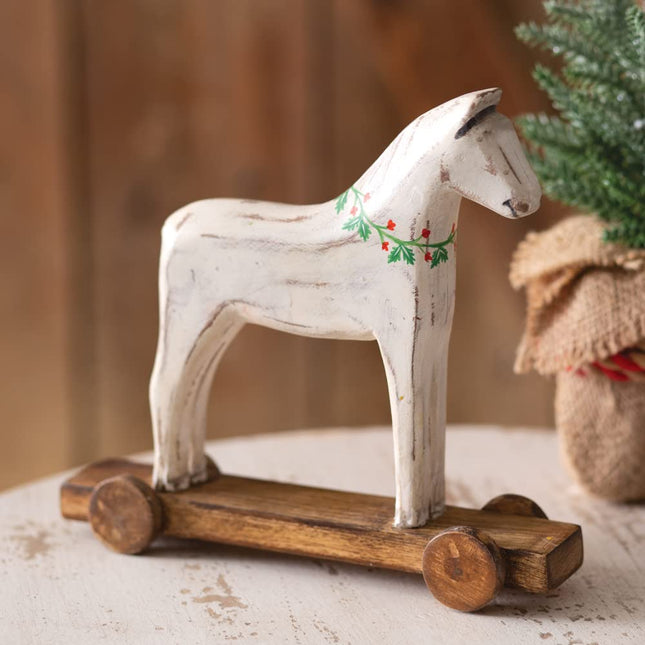 Colonial Tin Works Decorative Toy Horse, 9-inch Width