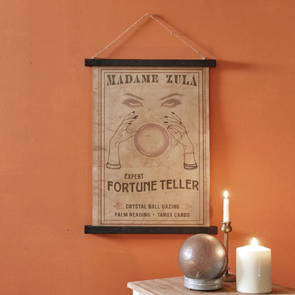 CTW Home Collection - Colonial Tin Works Madame Zula Fortune Teller Canvas, 18-inch Width by 1-inch Depth by 24.5 -inch Height