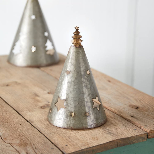 Colonial Tin Works Small Christmas Tree Votive Holder