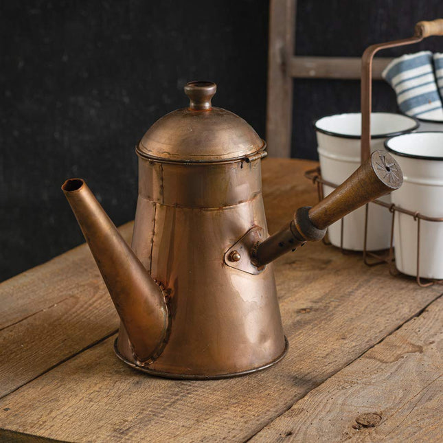 CTW Home Collection Copper Finish Coffee Pot with Handle