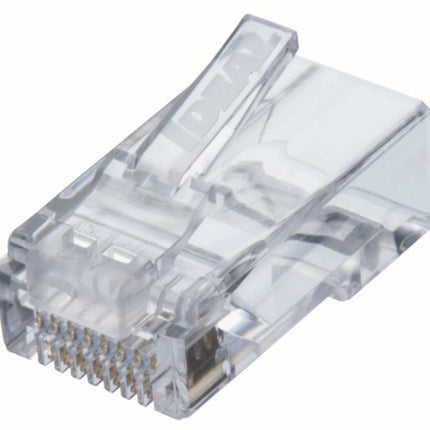 IDEAL INDUSTRIES INC. 85-371 8P8C Single Piece Modular Plug, Feed-Thru Design RJ-45 Connector for CAT5e, Twisted Pair 100 MHz Cables, (50 Connectors)