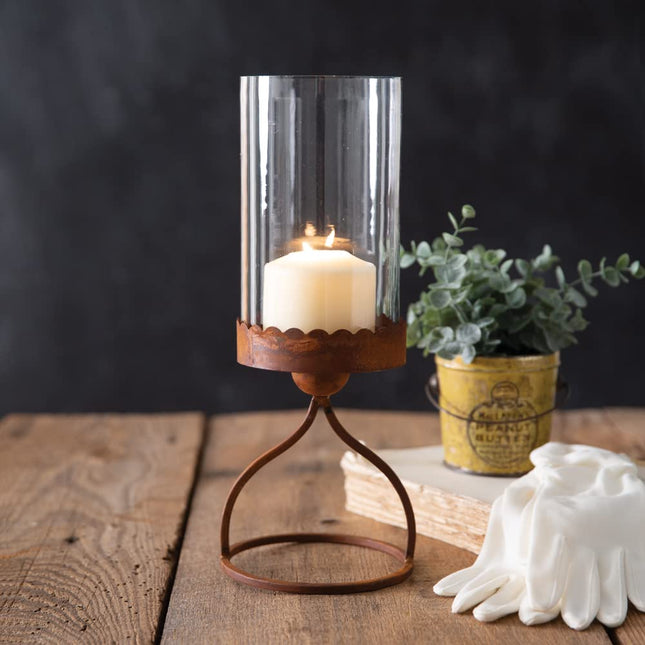 CTW Home Collection Rudyard Pillar Candle Holder, 12.5-inch Height