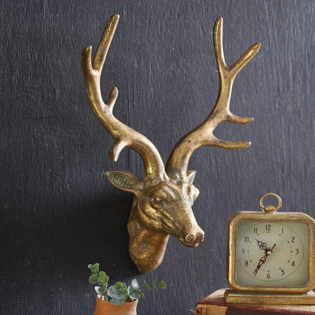Colonial Tin Works Retro Deer Head Sculpture Wall Decor