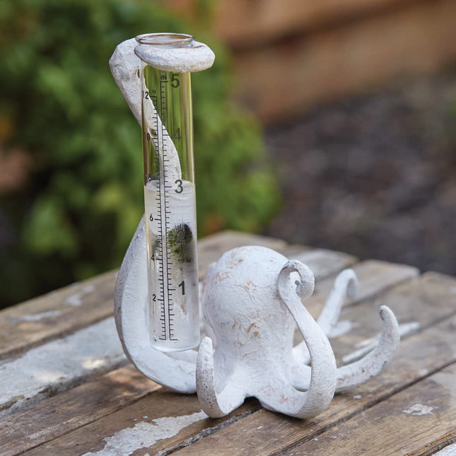 Colonial Tin Works 370750 Octopus Rain Gauge, 7-inch Height