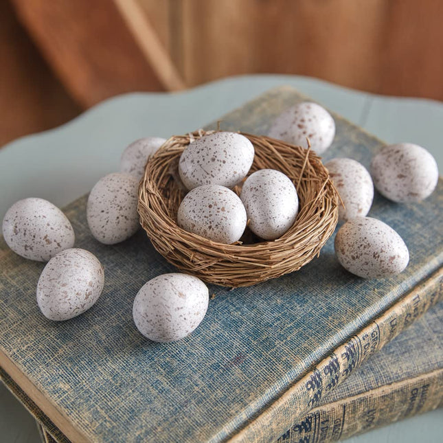 CTW 680616 One Dozen Resin Decorative Quail Eggs, 1.25-inch Height