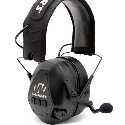 Walker's Bluetooth Passive Protection Muff CVC Noise Cancellation Clear Digital Sound, Black