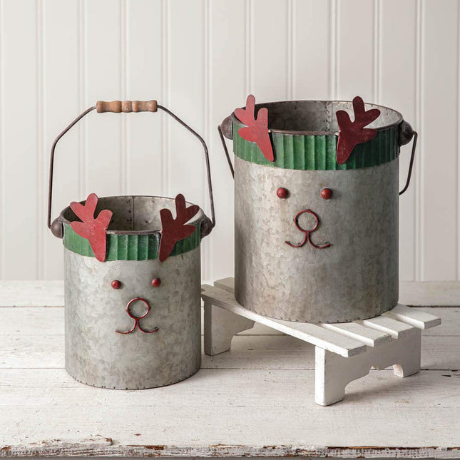CTW 770377 Reindeer Buckets, Set of 2
