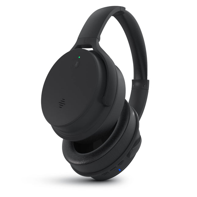 Active Noise Cancelling Bluetooth Wireless Headphone, HyperGear ANC Over Ear Headphones with Built-in Mic & Controls Memory Foam Ear Cups for TV, Online Class, Home Office, Travel & More [Black] 15540
