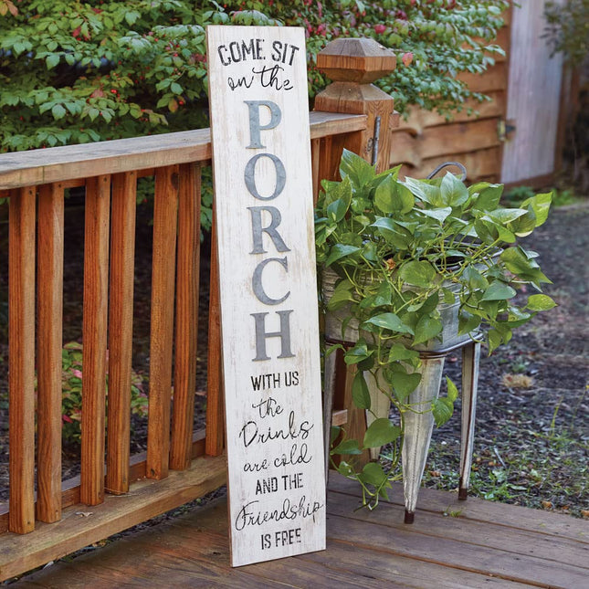 Colonial Tin Works 440222 Come Sit Porch Sign, 47.50-inch Height
