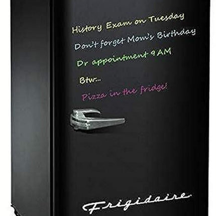 FRIGIDAIRE EFR331-BLACK 3.2 Cu ft Eraser Board Mini Compact Dorm Fridge (Black)