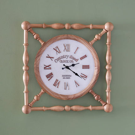 Colonial Tin Works 440212 Old Time Country Clock, 19-inch Diameter