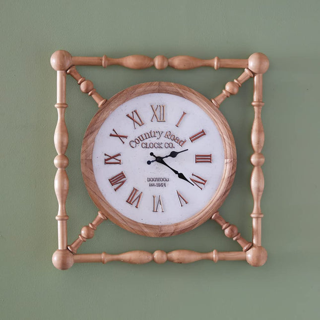 Colonial Tin Works 440212 Old Time Country Clock, 19-inch Diameter