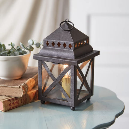 CTW Home Collection Primitive Lantern Wax Warmer, 8-inch Height, Black, Home Decor, Tabletop Accent, Hanging Decoration
