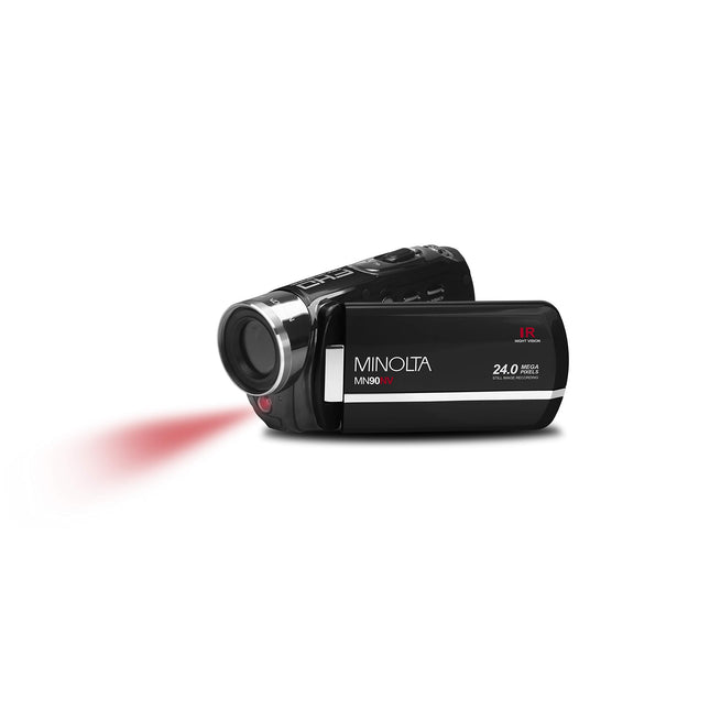 Minolta MN90NV 1080p Full HD Night Vision Camcorder, Black