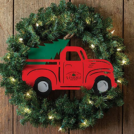 CTW Home Collection 370329 Christmas Truck Metal Wall Decor