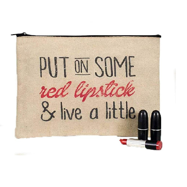 CTW Home Collection Red Lipstick Travel Bag Accessories