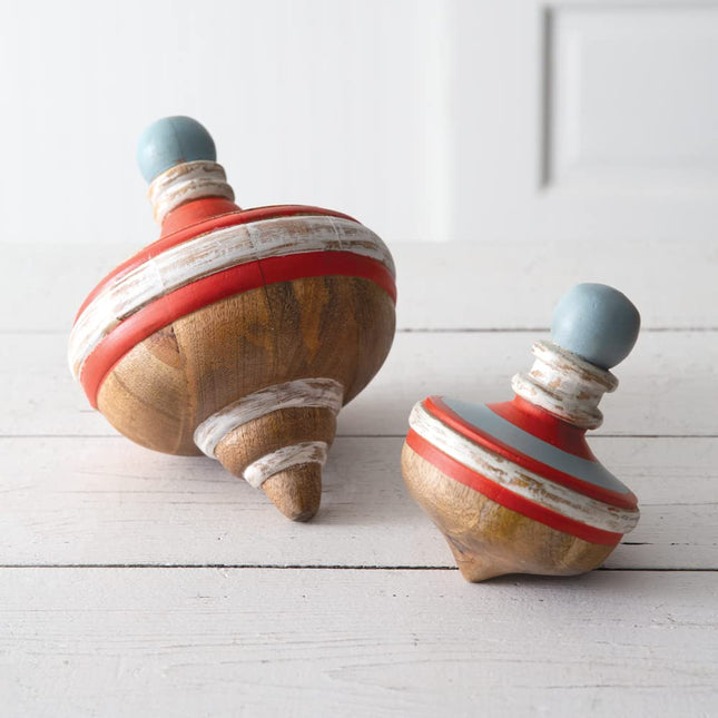 CTW Home Collection Decorative Wood Tops, 10-inch Height