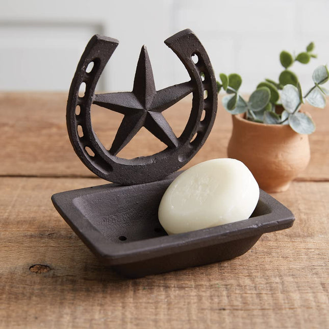 CTW 370639 Western Horseshoe and Star Soap Dish, 5.5-inch Height