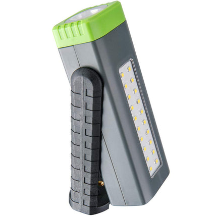 Genesis GLWL08B-A Pocket LED Work Light/Spotlight, 500+300 Lumens, 360º Kickstand with Magnetic Base, Spring-Loaded Hanging Hook, and 1/4" Threaded Fitting for Tripod