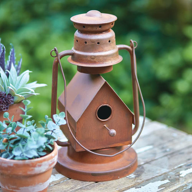 CTW Home Collection Vintage Inspired Lantern Birdhouse, 11-inch Height