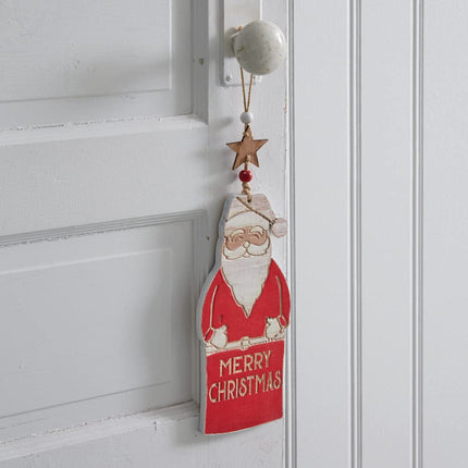 CTW Home Collection Santa Claus Christmas Hanging Ornament, 10.5-inch Height, Holiday Season Decoration