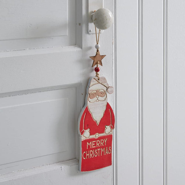 CTW Home Collection Santa Claus Christmas Hanging Ornament, 10.5-inch Height, Holiday Season Decoration
