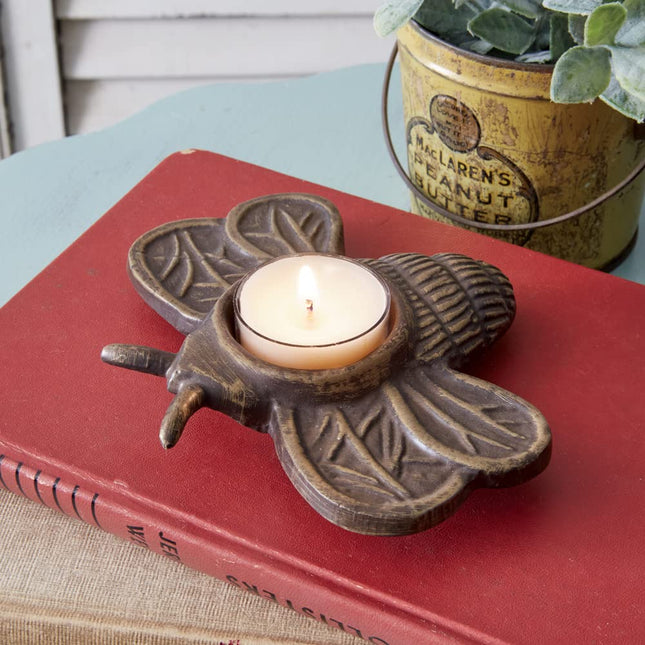 CTW Home Collection Bee Tealight Holder, 7.5-inch Height