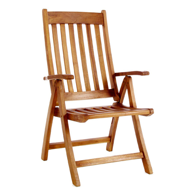 All Things Cedar TF44 Teak Folding Arm Chair