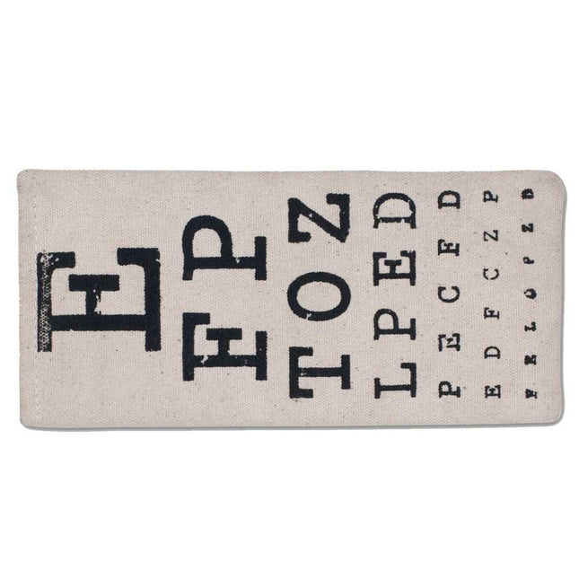 CTW 510050 Eye Chart - Canvas Eyeglasses Case, 9 inch Height