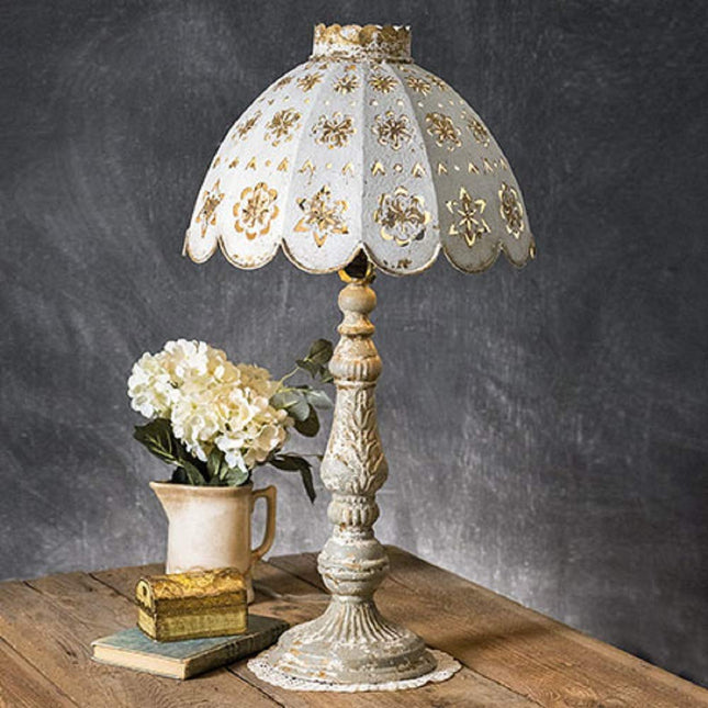CTW Home Collection Table Lamp with Decorative Metal Shade