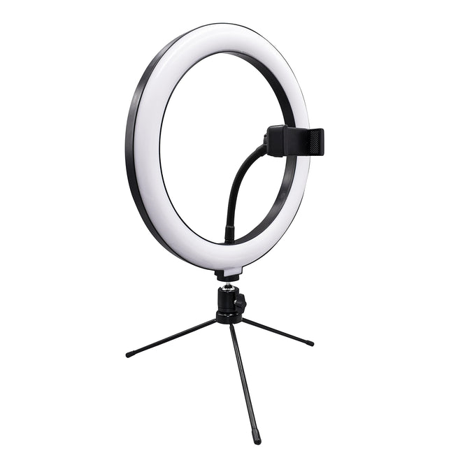 Supersonic SC-1630RGB Selfie Ring Light with Tripod Stand and Cell Phone Holder for Live Stream/Makeup with Dimmable RGB LED Colored Lighting TikTok/YouTube/Instagram/Zoom Calls
