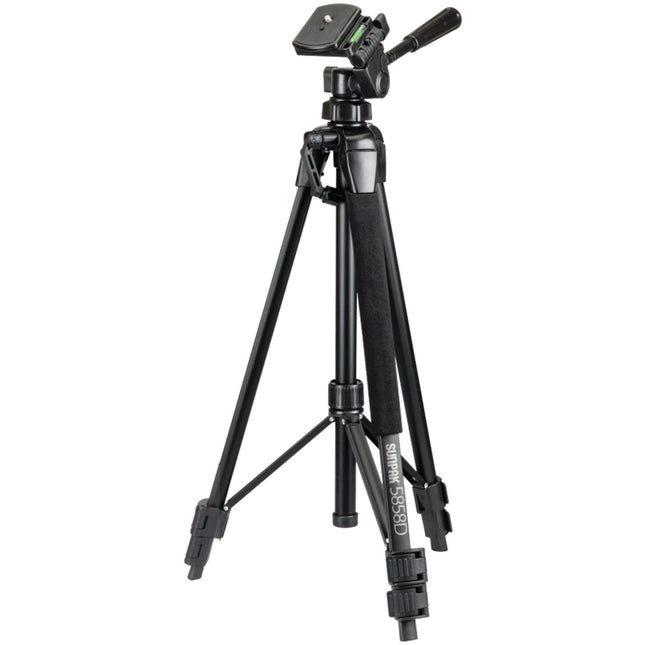 SUNPAK 5858d Photo/Video Tripod, Black (620-585)