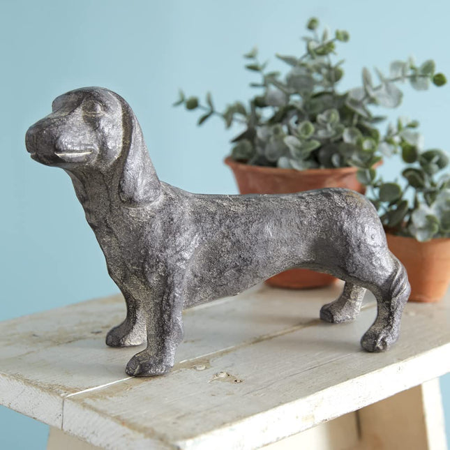 CTW Home Collection Dachshund Figurine, 6-inch Height, Cast Iron, Home, Home Décor