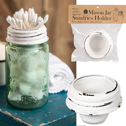 ctwh Mason Jar Sundries Tapered Cup Lid - White