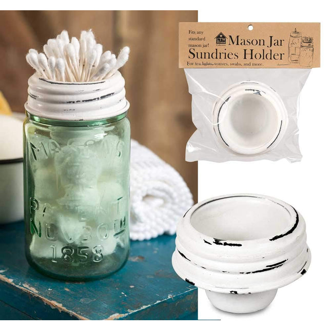 ctwh Mason Jar Sundries Tapered Cup Lid - White