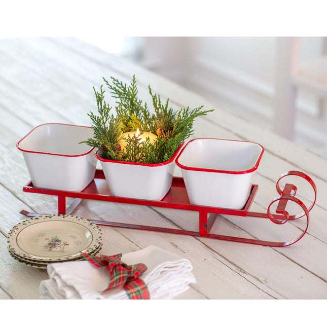 CTW Home Collection Three-Bin Sleigh