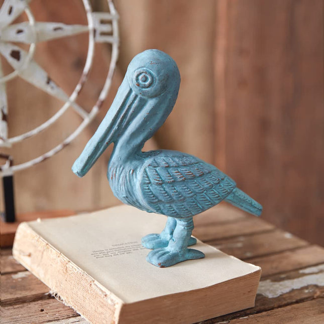 CTW 370780 Verdigris Pelican Figurine, 6.75-inch Height